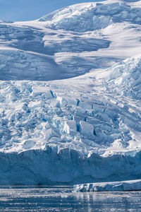 Aerial view of frozen sea