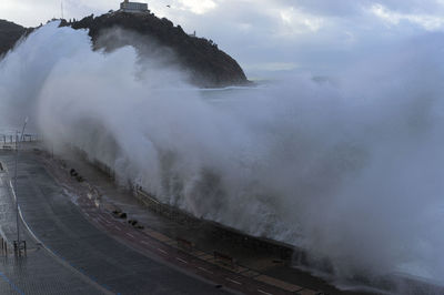 Panoramic view of sea against sky