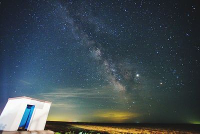 Star field against sky at night