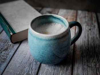 Close-up of coffee on table