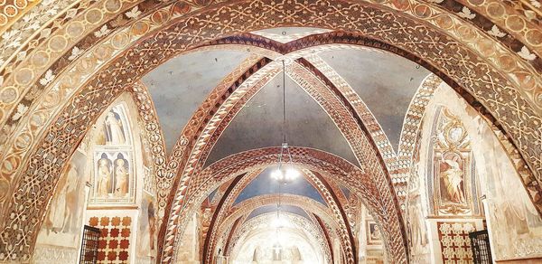 Low angle view of ceiling of building