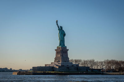 Statue of liberty against clear sky