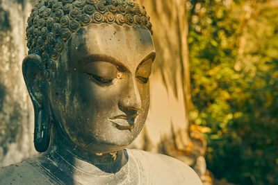 Close-up of buddha statue