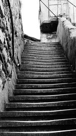 Low angle view of staircase in building