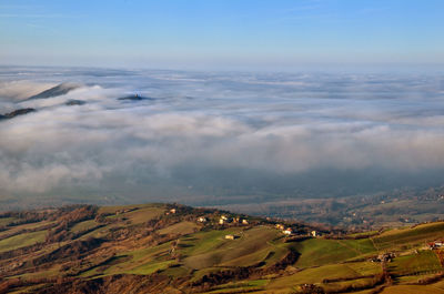 Scenic view of landscape against sky