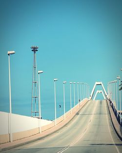 Bridge against clear sky