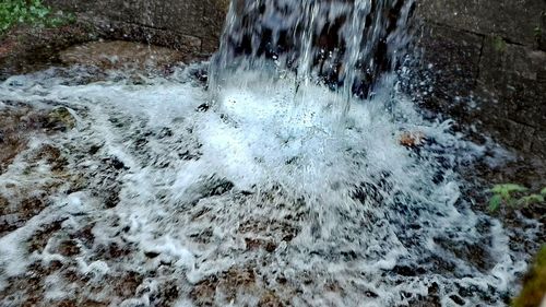 Close-up high angle view of water