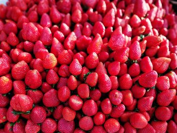 Full frame shot of strawberries