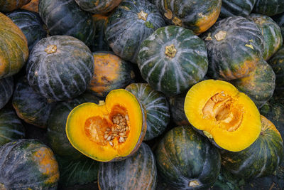 Full frame shot of fruits in market