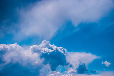 Low angle view of clouds in sky