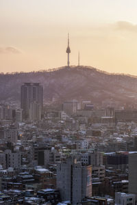 View of cityscape against sky