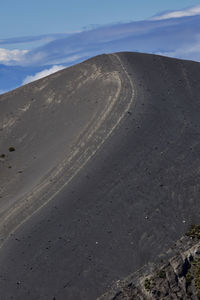 Scenic view of desert against sky