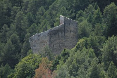 View of castle on mountain