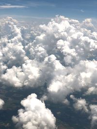 Low angle view of clouds in sky