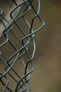 Detail shot of metal fence