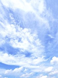 Low angle view of clouds in sky