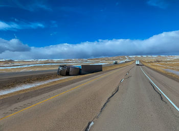 Road against sky