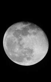 Low angle view of moon in sky