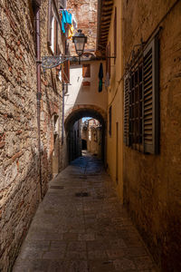 A street in little ancient town of colle val d'elsa, tuscany