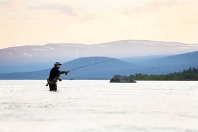 Man fishing