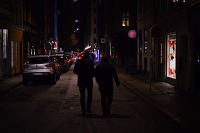 City street at night