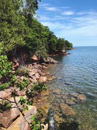 Scenic view of sea against sky