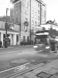 City street with buildings in background