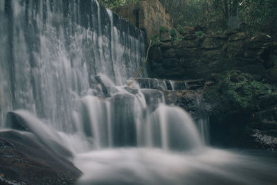 Scenic view of waterfall