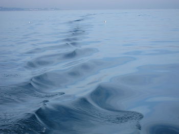 High angle view of sea