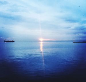 Scenic view of sea against sky