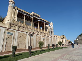 View of historical building against blue sky