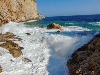 Scenic view of sea against sky