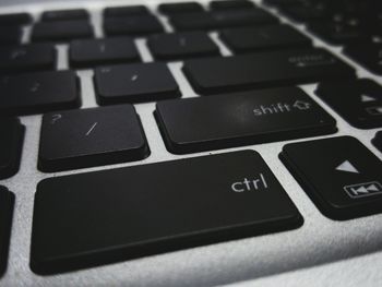 Close-up of computer keyboard