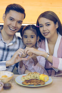 Lifestyle image of a happy family bonding together.