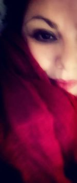 Close-up portrait of young woman