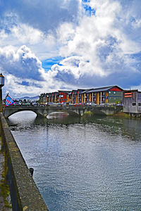 View of built structures against the sky