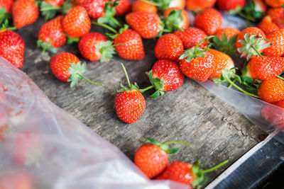 Close-up of strawberries