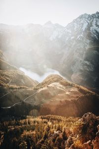 Scenic view of mountains