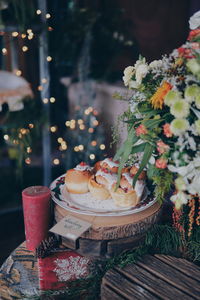 Close-up of potted plant on table