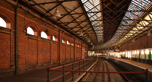 Railroad station platform