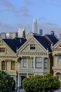 View of residential buildings against sky