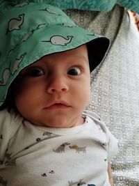 Close-up portrait of cute boy