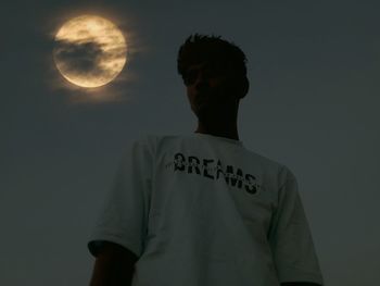 Man standing against sky