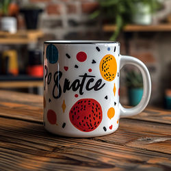 Close-up of coffee cup on table