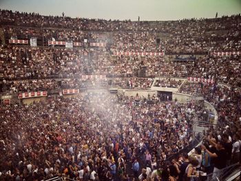 Crowd in city