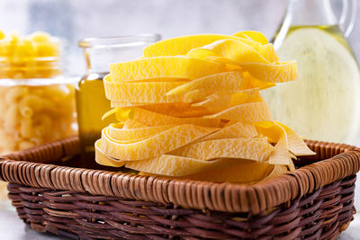 Close-up of food in basket