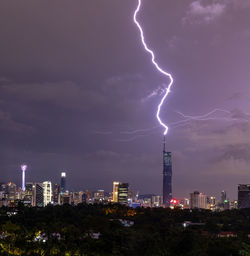 Lightning in kuala lumpur