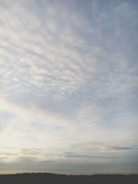 Low angle view of cloudy sky