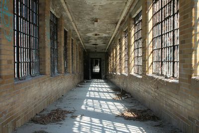 Passageway of abandoned building