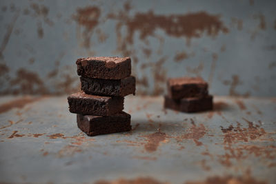 Close-up of chocolate cake